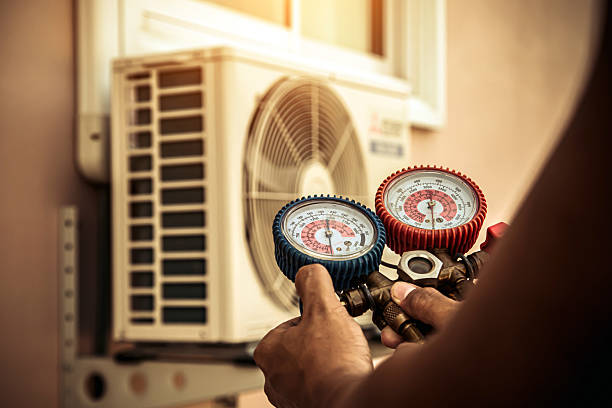 Professional Hvac technician working in Stanley, WI